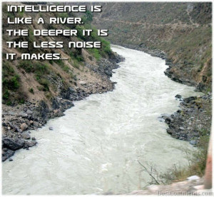 Intelligence Is Like A River