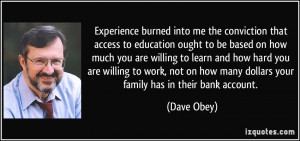More Dave Obey Quotes