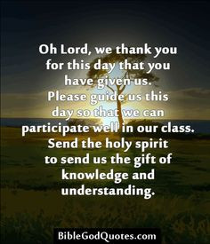 ... the holy spirit to send us the gift of knowledge and understanding