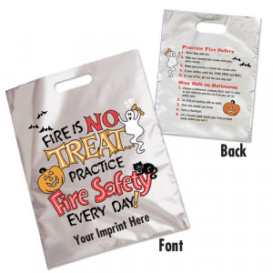 Fire Is No Treat... Practice Fire Safety Every Day! Trick-Or-Treat Bag ...