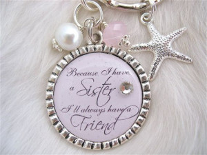 ... Sisters by Heart BEST FRIENDS Wedding Quote Necklace Sister gift