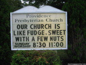 Providence Presbyterian Church - Our church is like fudge, sweet with ...