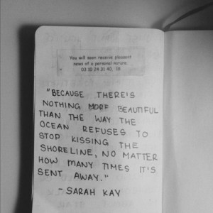 Sarah Kay is one of my favorite poets. This is from the poem 