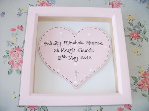 Personalised Sign in Box Frame ~ New Baby, Christening, Baptism ...