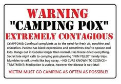 camping sayings | Camping Pox