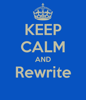 KEEP CALM AND Rewrite #writing #amwriting #authors