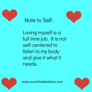 loving myself is a full time job....