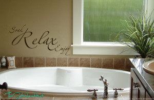 ... about Soak Relax Enjoy Vinyl Wall Decals Stickers Bathroom Decor 797