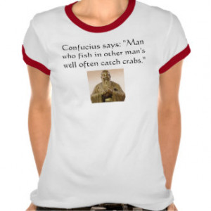Confucius says Crab ringer T-Shirt