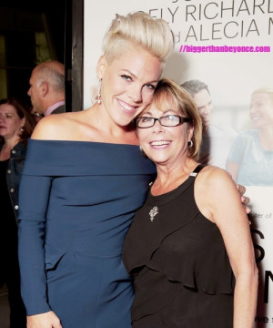 nk and mom, Judy Moore, at the premiere of Thanks For Sharing
