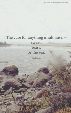 Sweat, tears and the sea!