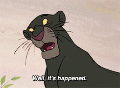 the monkeys have taken Mowgli away and have tricked Baloo into ...