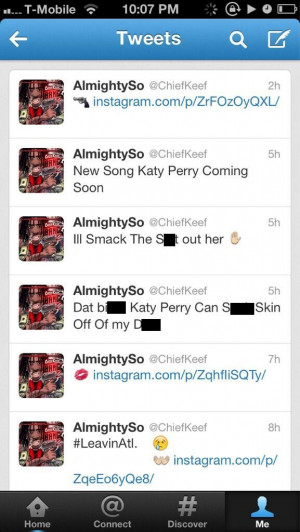 Twitter Beef Katy Perry And Chief Keef Pop Culture Blog