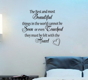 Feel Beauty in Your Heart vinyl wall quote for home(China (Mainland))