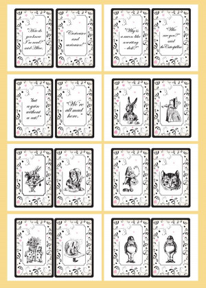 ... Quotes Bunting Small - Printable template. Alice in wonderland wedding