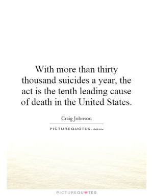 Death Quotes Suicide Quotes Craig Johnson Quotes