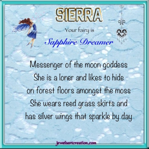 Sierra Fairy Name