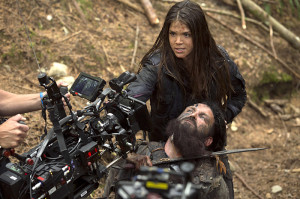 One of the stills reveals Adina Porter’s Grounder character; the ...