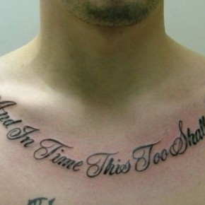 Good Tattoo Quotes : Awesome Back Side Quote Tattoo Ideas. Good ...