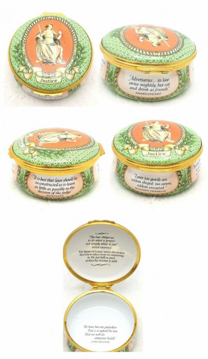 Justice trinket box w/ law quotes