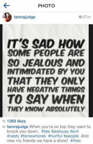 ... about. Maybe Vicki? Who do you guys think Tamra is talking about