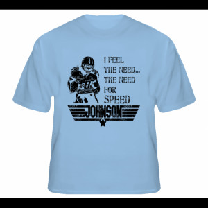 Chris Johnson Tennessee Need For Speed Top Gun Quote Football T Shirt