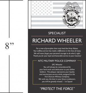 Home > Military Plaques > Military Retirement Plaque