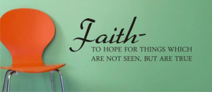 FAITH quote decal sticker wall vinyl god religion