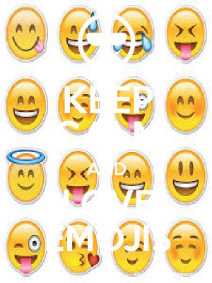 KEEP CALM AND LOVE EMOJIS Poster