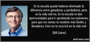 En la escuela puede haberse eliminado la diferencia entre ganadores y ...