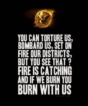 Probably my favorite Hunger Games quote.