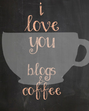 Blogs And Coffee Navy Blue