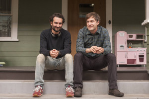 Brothers Jay Duplass, left, and Mark Duplass on the set of ...