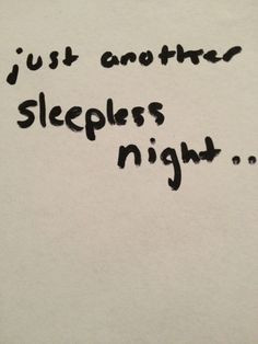 Can't Sleep Quotes