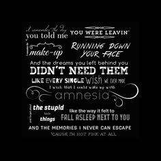 Amnesia by 5 Seconds of Summer. Absolutely LOVE this song. More