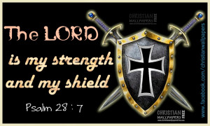 The LORD is my strength and my shield.
