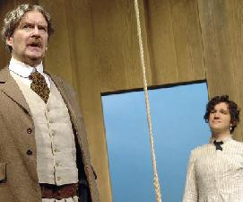 James Fleet as Clive and Bo Poraj as his wife Betty . (Photo: Hugo ...