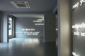... installation by joseph kosuth references james joyce's finnegans wake