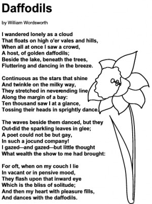 Daffodils poem by William Wordsworth