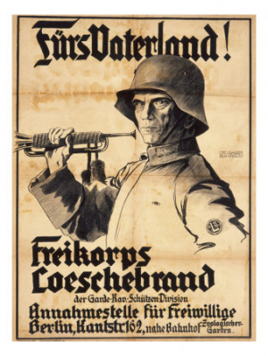 This was used as a recruitment poster by the German army during the ...