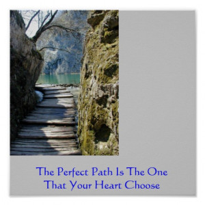 Inspirational Quotes The Perfect Path Posters