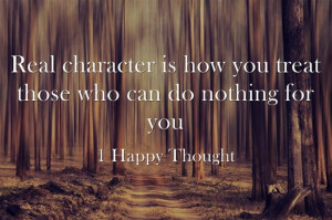 The definition of real character