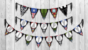 ... avengers banner happy birthday banner avengers happy birthday banner