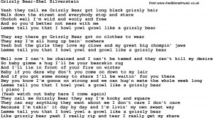 If you to say that this Shel Silverstein Songs