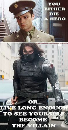 ... captain america: the winter soldier. And it's a Harvey Dent quote from