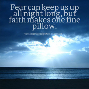 Fear And Faith Inspirational Quote