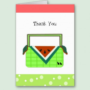 Watermelon Thank You Card