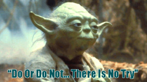 Yoda Do or Do Not There Is No Try