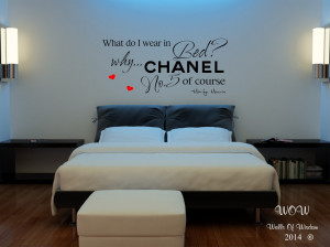 ... Monroe Bedroom Sexy Adult Quote Wall Sticker / Wall Art Home Decor