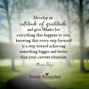 Attitude of gratitude